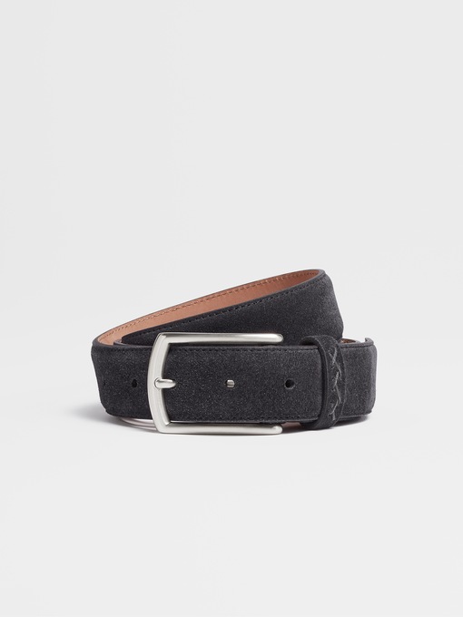 grey nubuck belt