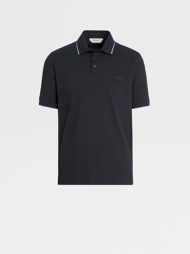 black long polo shirt