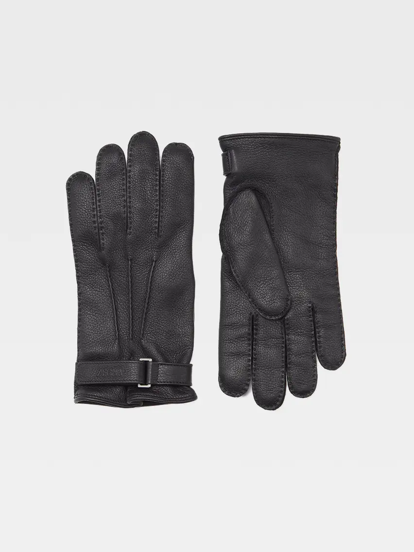Black Deerskin Gloves