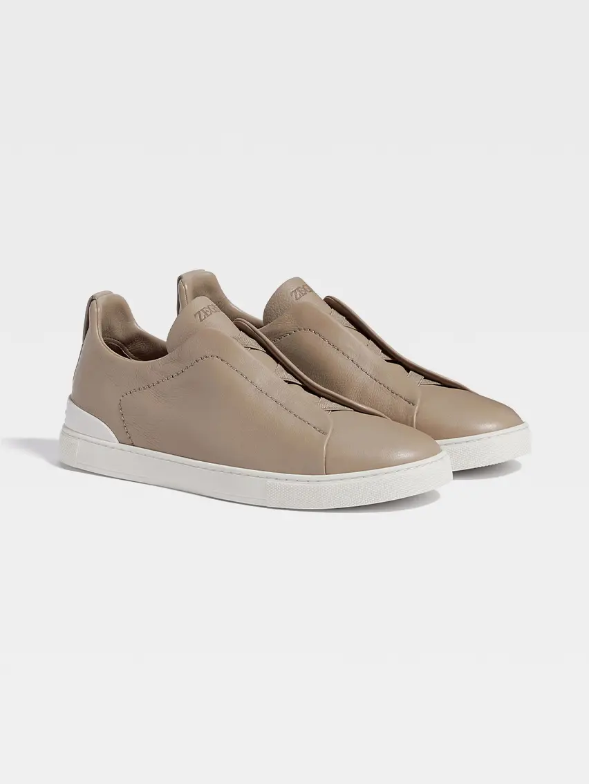 Light Taupe Triple Stitch™ SECONDSKIN Sneakers