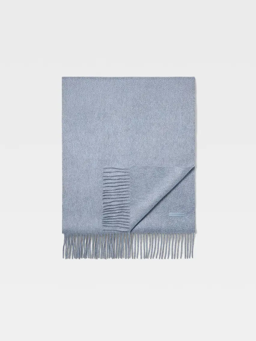 Light Blue Oasi Cashmere Scarf