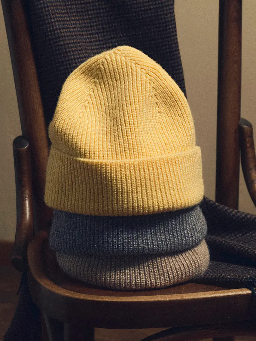 ZEGNA scarf and hat set from the men’s Fall Winter 2025 collection.