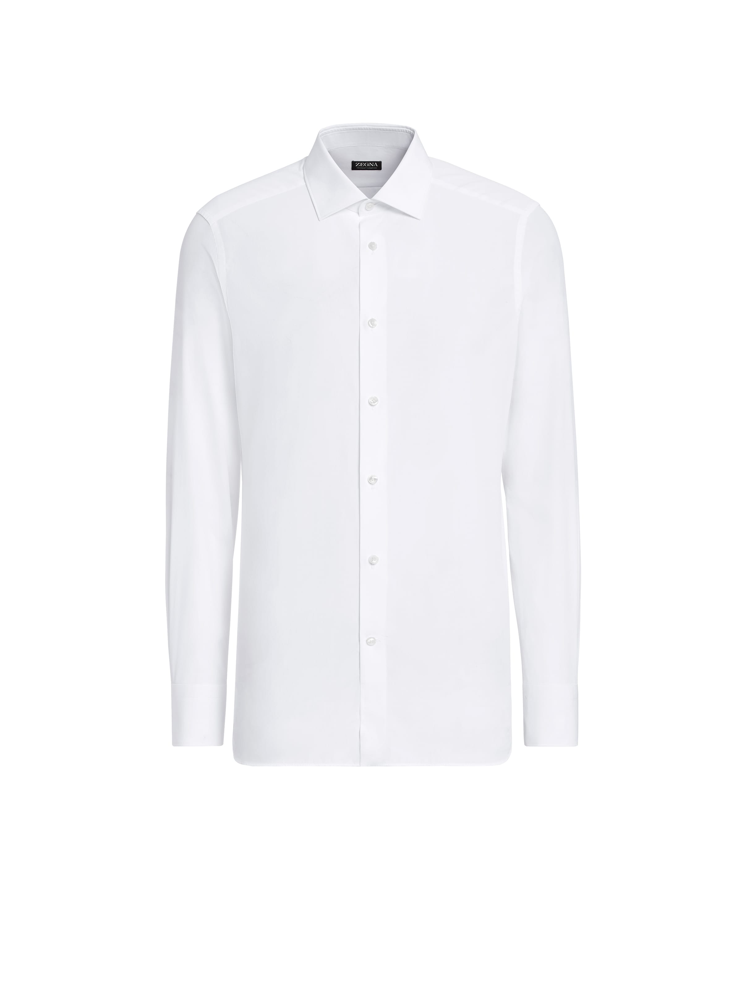 Shop Zegna Chemise En Coton Trofeo Comfort Blanche