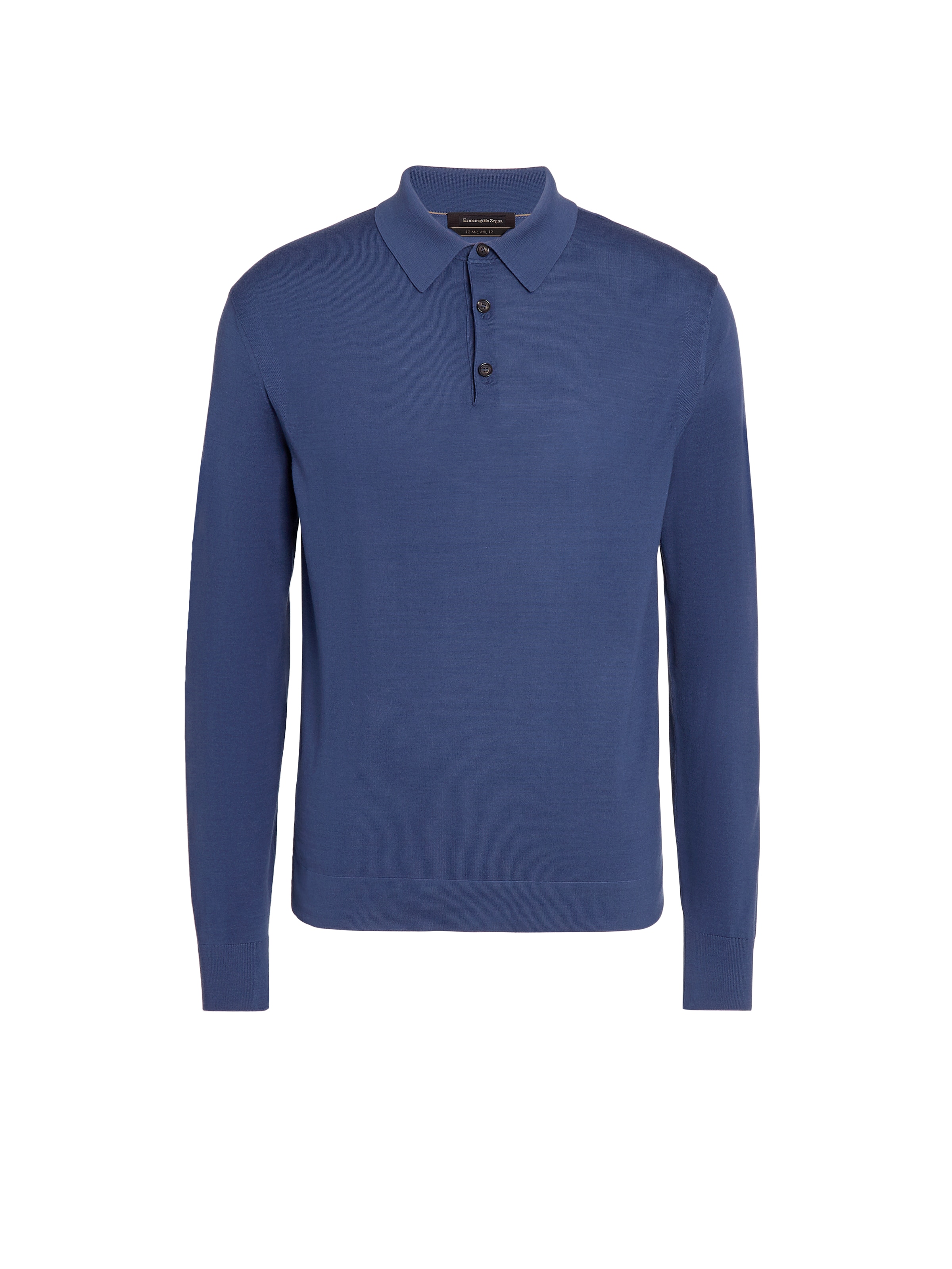 Shop Zegna Light Blue 12milmil12 Wool Polo Shirt In Bleu Clair