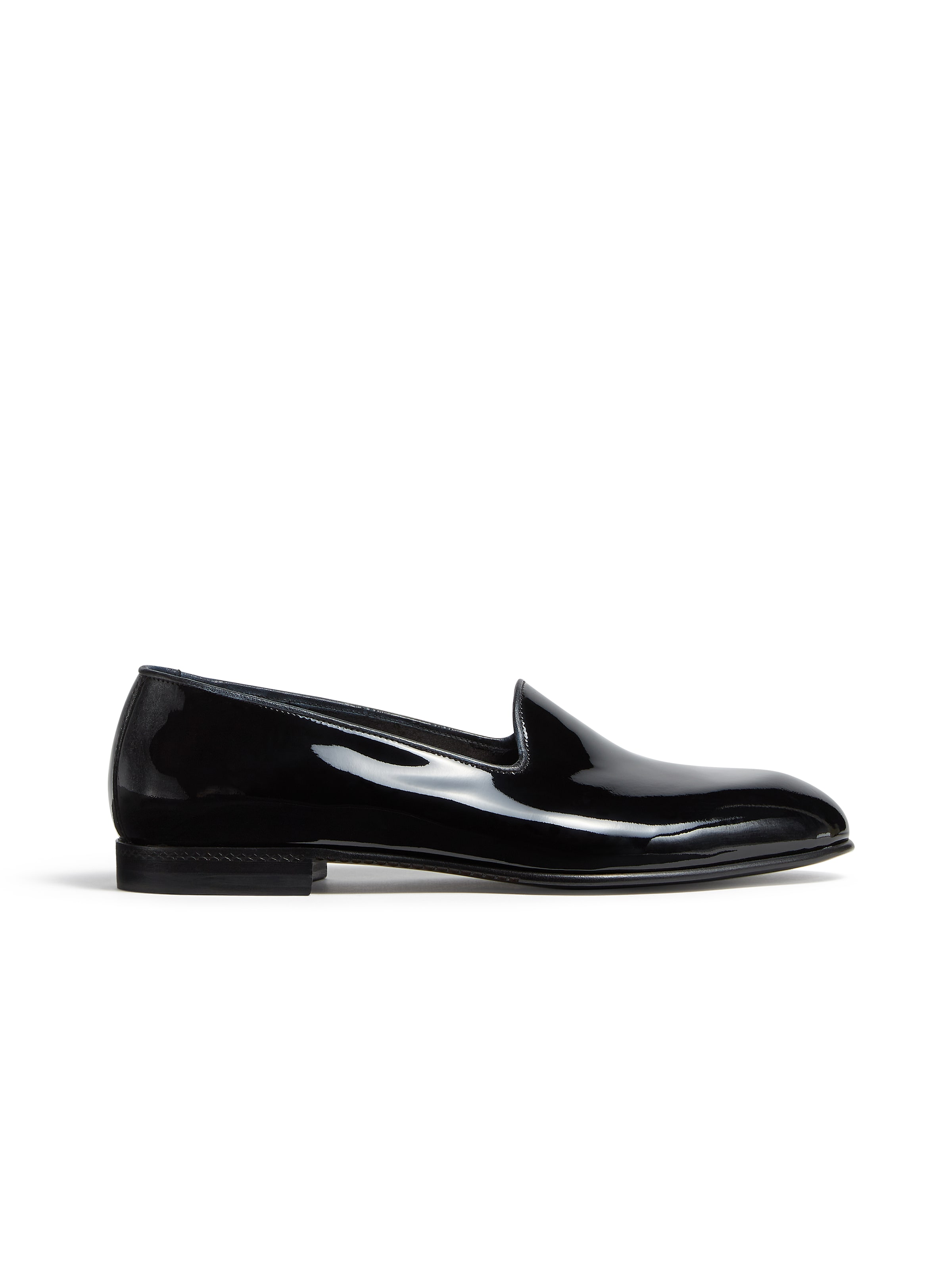 Zegna Chaussures Sans Lacets Gala En Cuir Noires