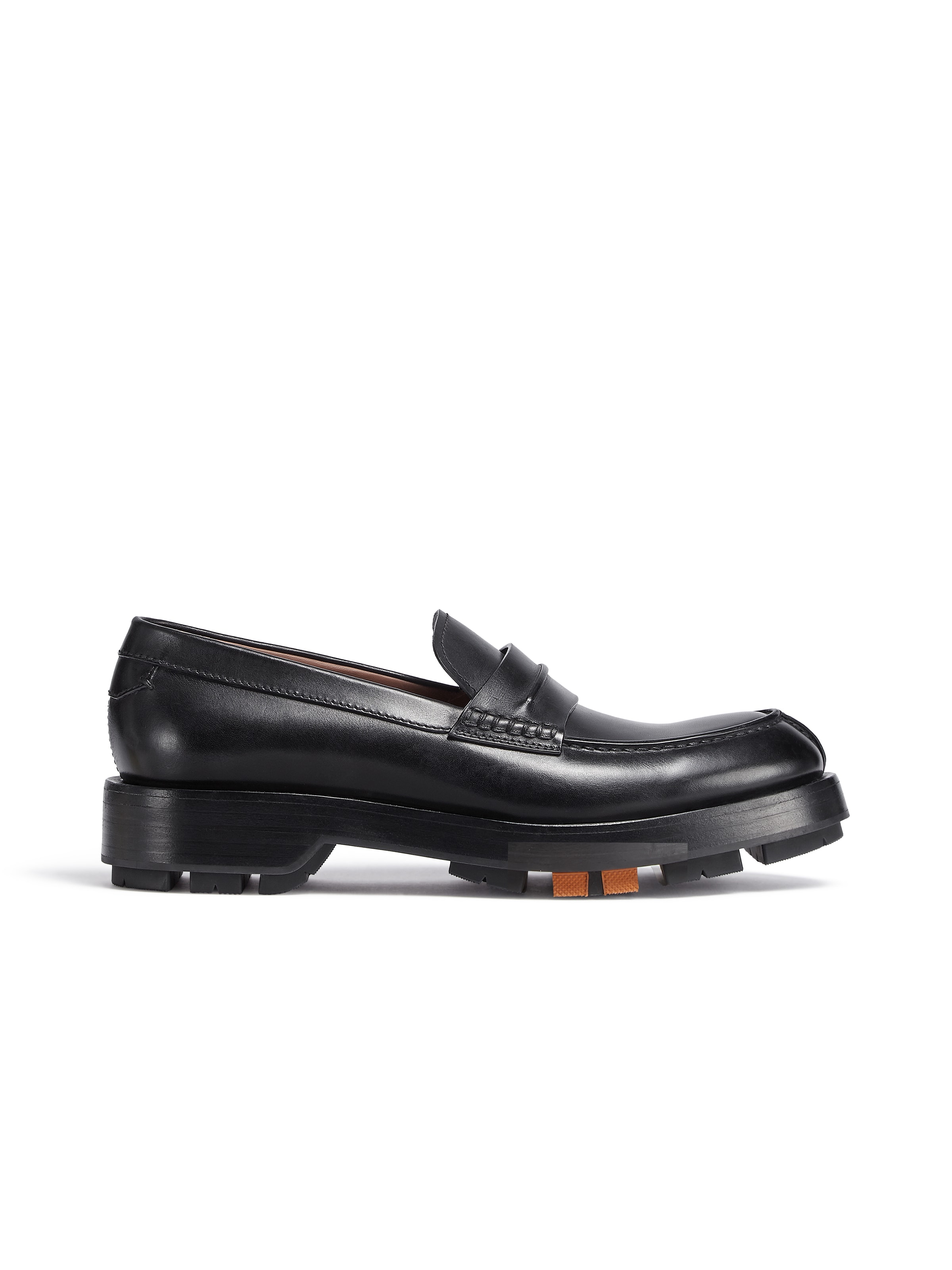 Zegna Black Hand-buffed Leather Udine Loafers In Noir