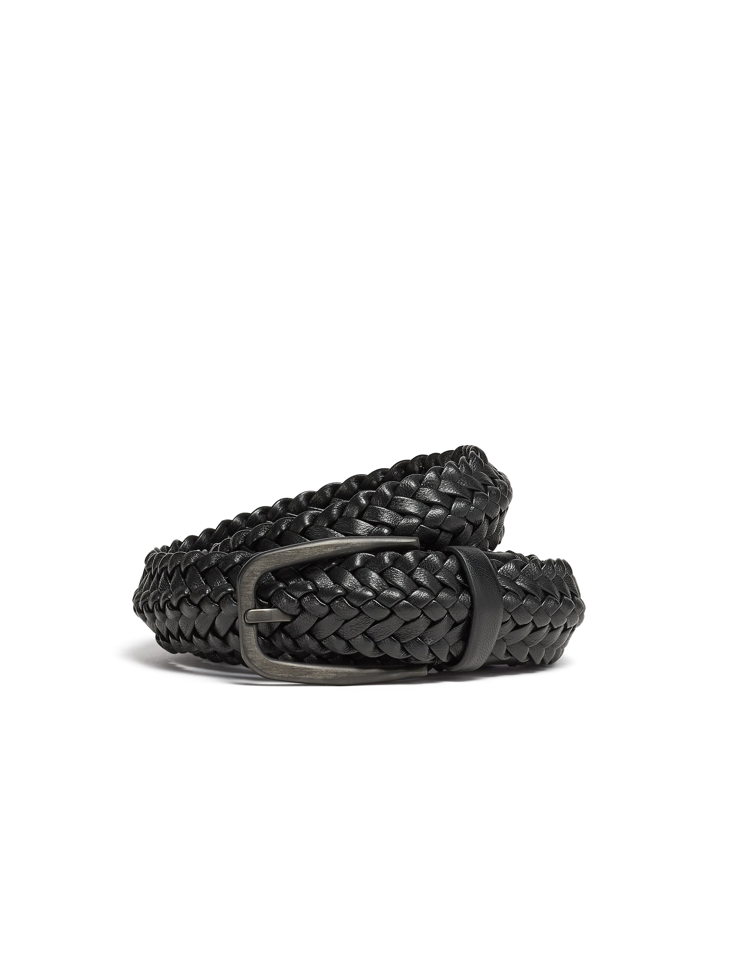 Zegna Ceinture En Cuir Noire