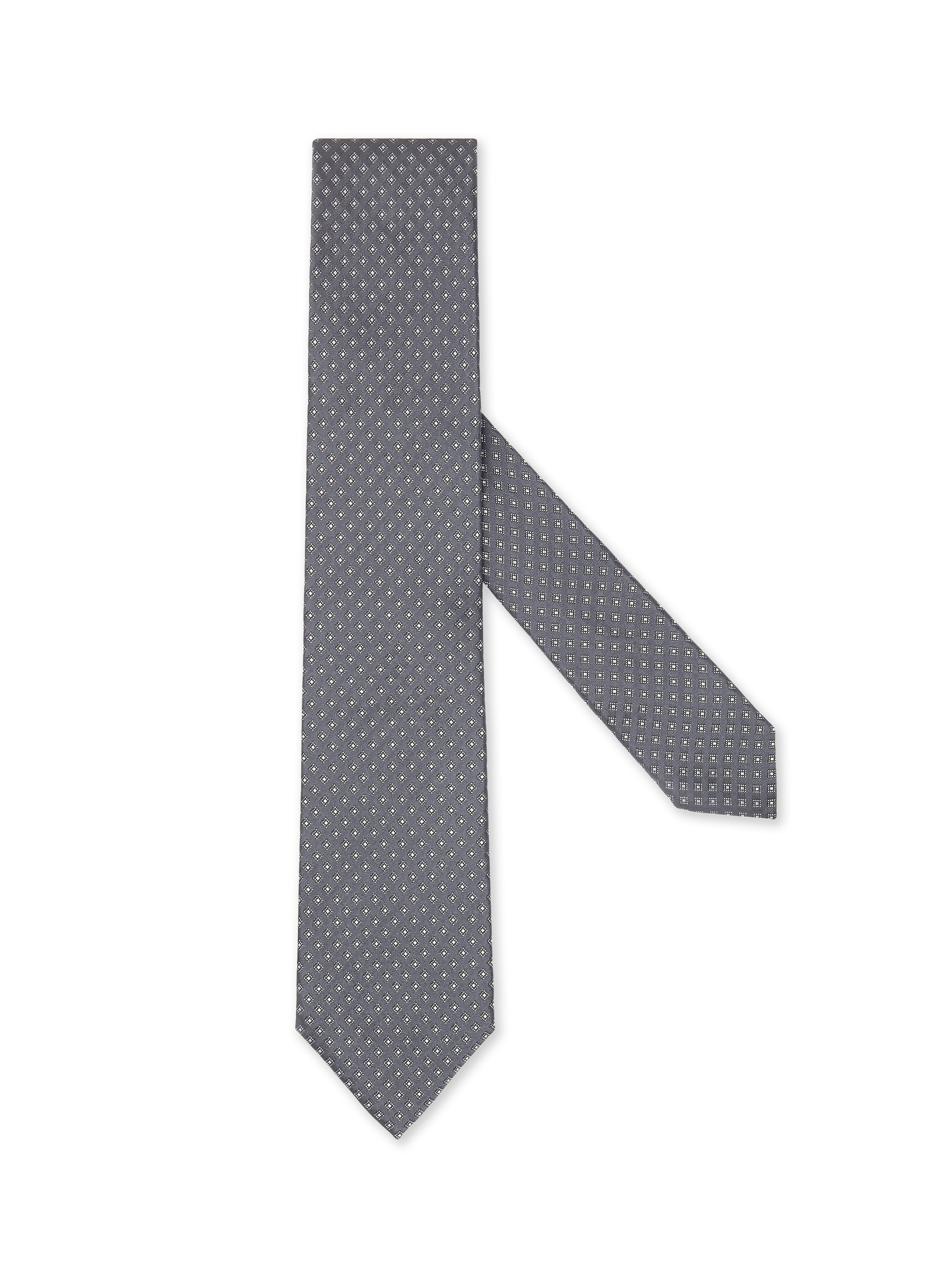 Zegna Dark Grey Silk Tie